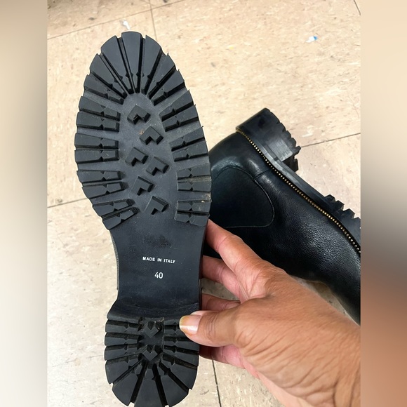 Fabianelli Blk Leather Chelsea Boots Sz 8.5 - Picture 2 of 6